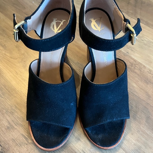 Vince suede heeled sandals - Picture 1 of 4